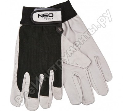 Neo tools перчатки рабочие, спилок, размер 97-603