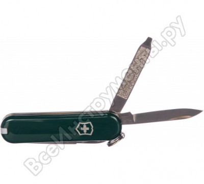 Victorinox нож-брелок classic, 58 мм, 7 функ, зеленый 0.6223.4, 0.6223.4