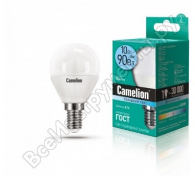 Светодиодная лампа Camelion LED10-G45/845/E14 13567
