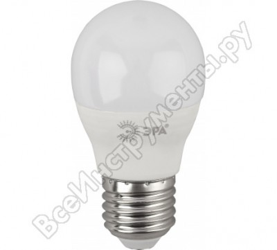 Эра лампа светодиодная eco LED p45-10w-840-e27 диод, шар,нейтр б0032971