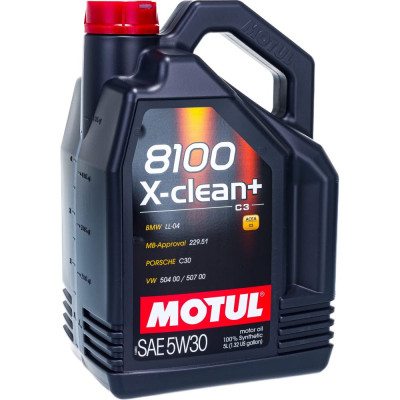 Синтетическое масло MOTUL 8100 X-clean+ SAE 5W30 106377