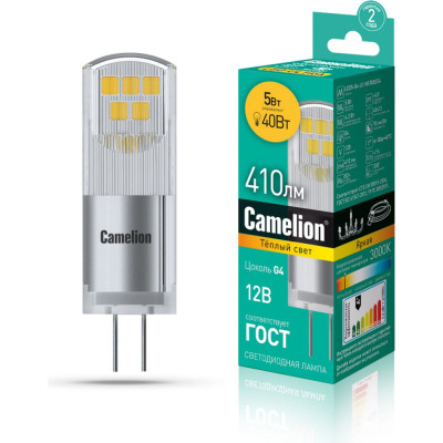 Светодиодная лампа Camelion LED5-G4-JC-NF/830/G4 13749