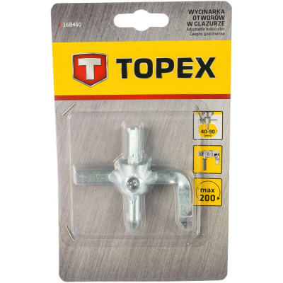 Topex сверло для плитки диам. 40 - 90 мм, защита 16b460
