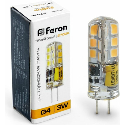 Светодиодная лампа FERON LB-422 3W 12V G4 2700K 25531