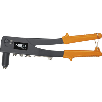 Neo заклепочник для стальных и алюминиевых заклепок 2.4, 3.2, 4.0, 4.8 мм 18-101