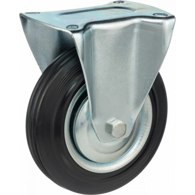 Стелла-техник колесо неповоротное диаметр 160мм, грузоподъемность 145кг, резина, металл, 4002-160