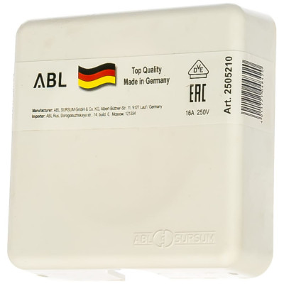 Abl розетка для подключения электроприборов 2505210