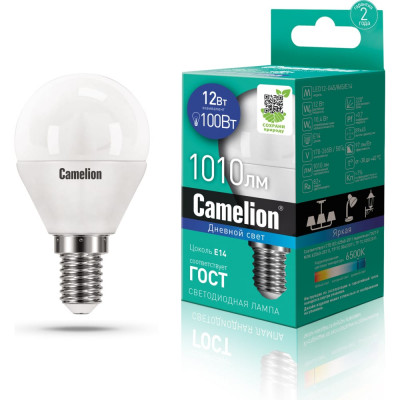 Светодиодная лампа Camelion LED12-G45/865/E14 13697