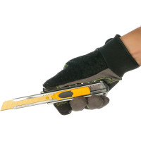 Inforce строительный нож 18 мм в металлическом корпусе 06-02-10