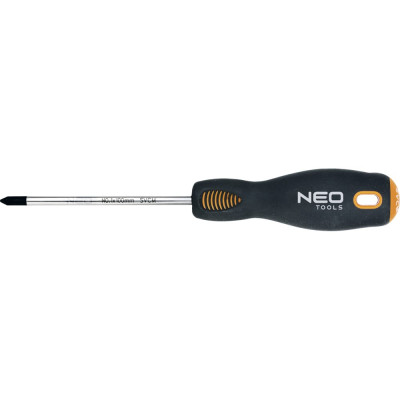 Neo tools отвертка крестовая, crmo, твердость рабочего жала 56hrc 04-036
