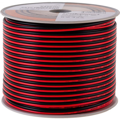 Proconnect кабель акустический, 2x1.50 кв. мм, красно-черный, 100 м. 01-6106-6 01-6106-6