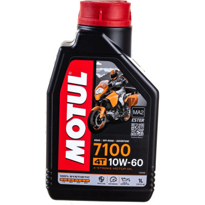 Моторное масло для мотоциклов MOTUL 7100 4T SAE 10W60 104100