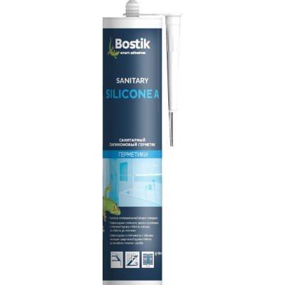 Санитарный силиконовый герметик Bostik Sanitary Silicone A 30607540