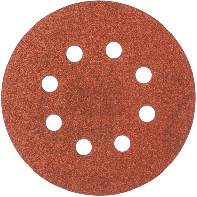 Klingspor шлиф-круг на липучке для обработки древесины/металла с отверстиями ф125мм р120 8 отв 89493