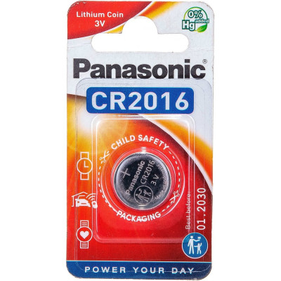 Батарейка Panasonic CR2016 3В бл/1 литиевая 5019068085114