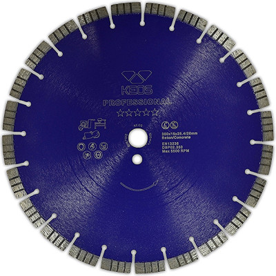 Алмазный диск по бетону для резчиков KEOS Professional DBP02.350