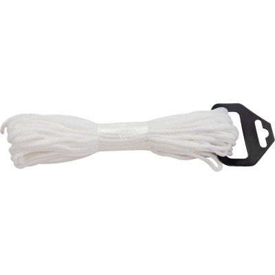 Tech-krep шнур вязаный пэ бытовой 3 мм, белый, 20 м 139971