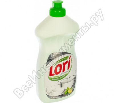 Grass средство для мытья посуды lori premium лайм и мята 500 мл 350102