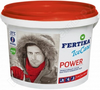 Fertika противогололедный реагент icecare power, 5 кг f002566
