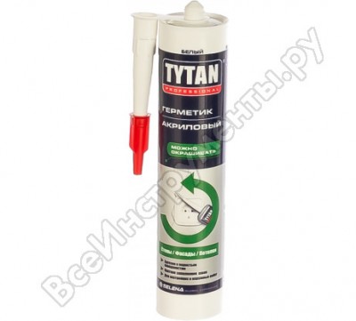 Tytan professional герметик акриловый, белый 310мл 20003
