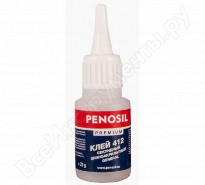 Penosil premium клей цианоакрилатный 412 флакончик 20 гр. kl-sec412-20