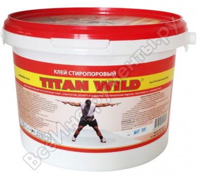 Titan wild клей стиропор россия белоснежный 4,0 кг ведро tws4,0