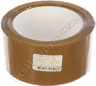 Spino упаковочная лента 48мм x 66м, коричневая, pp, 45мк 76010r