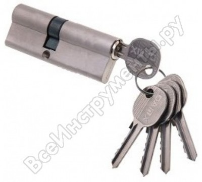 Damx цил. мех. простой ключ-ключ n40/30mm sn матовый никель 00000002990