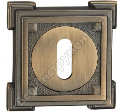 Декоративная квадратная накладка под сувальдный ключ RENZ OB 19 MAB