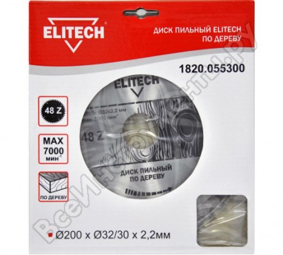 Пильный диск Elitech 1820.055300
