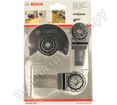 Bosch набор омт для работ по древесине из 3 шт 2608662343