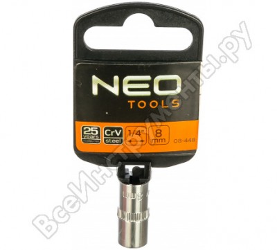 Neo головка сменная 6-гранная 1/4 8 мм 08-448
