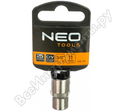 Neo tools головка сменная 6-гранная 3/8 11 мм 08-171