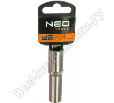 Neo головка сменная 6-гранная длинная 1/2 14 мм 08-464