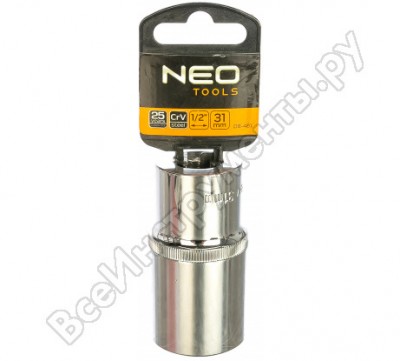 Neo tools головка сменная 6-гранная длинная 1/2 31 мм 08-481