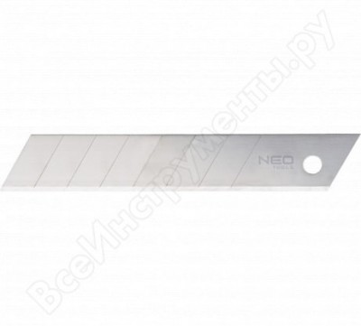 Neo tools лезвия отламывающиеся сменные 18 мм, 10 шт., толщина 0.5 мм 64-010