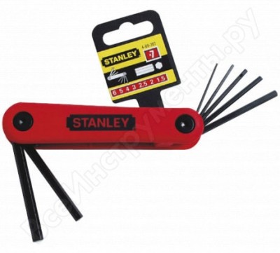 Stanley комплект из 7-ми торцевых шестигранных складных ключей 1,5->6мм 4-69-261