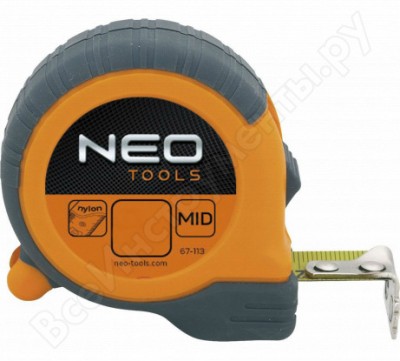 Neo tools рулетка, стальная лента 5 м x 25 мм, магнит 67-115