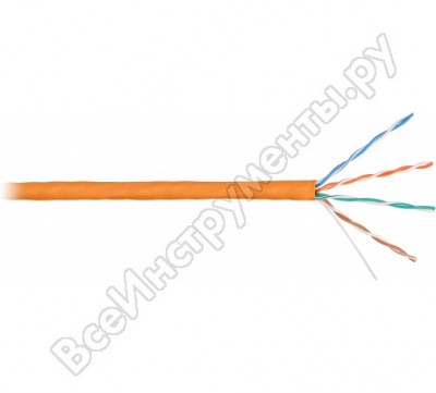 Nikolan кабель u/utp 4 пары, оранжевый, 100м nkl 4101c-or