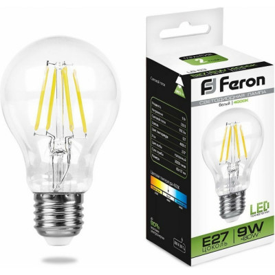 Светодиодная лампа FERON LB-63 9W 230V E27 4000K 25632