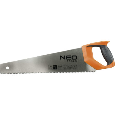 Neo tools ножовка, 7 tpi / 11tpi, двухкомпонентная рукоятка, трехсторонняя заточка и закалка зубьев 41-031