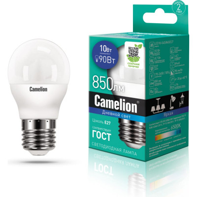 Светодиодная лампа Camelion LED10-G45/865/E27 13570