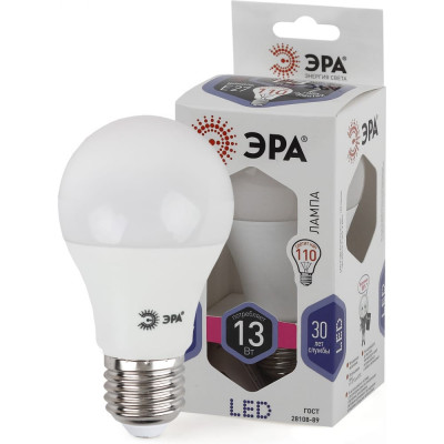Светодиодная лампа ЭРА LED A60-13W-860-E27 Б0031395