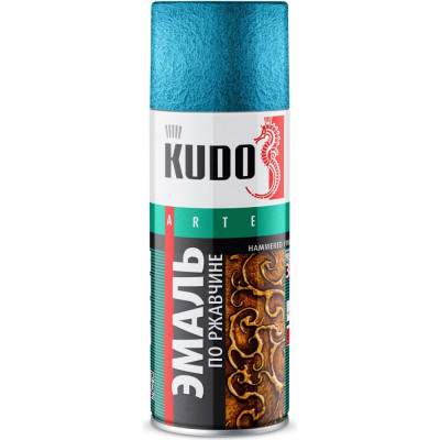 Kudo эмаль молотковая по ржавчине серебристо-голубая 57086