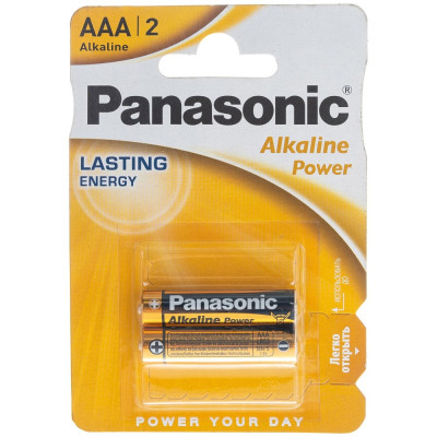 Батарейка Panasonic Alkaline LR03 AAA 1.5В бл/2 щелочная 5410853042907