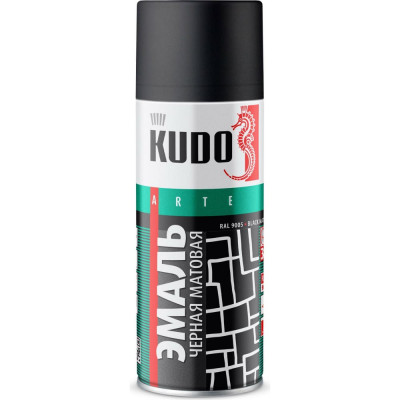 Kudo эмаль универсальная черная матовая ku-1102