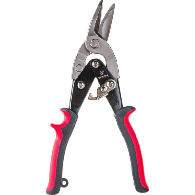 Topex ножницы по металлу 250 мм, двухкомпонентные рукоятки, сталь crv, губки с индукционной закалкой. 01a425