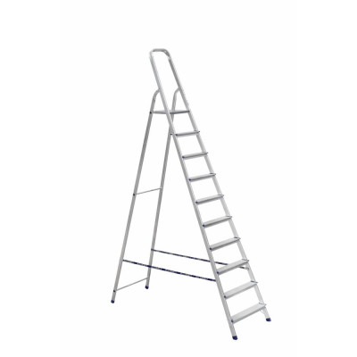 Алюмет лестница-стремянка алюминиевая матовая 10-ти ст. ам710