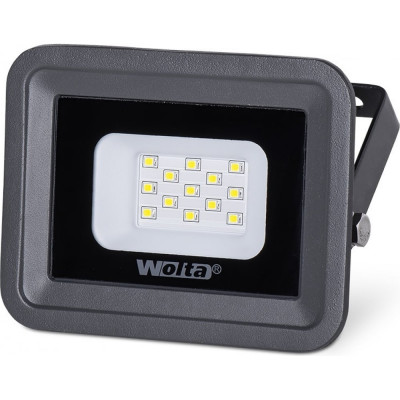 Wolta светодиодный прожектор , 5700k, 10 w smd, ip 65,цвет серый, слим wfl-10w\/06
