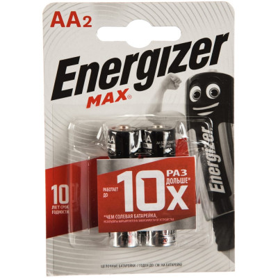 Батарейка Energizer Maximum LR6 AA 1.5В бл/2 щелочная 7638900437614